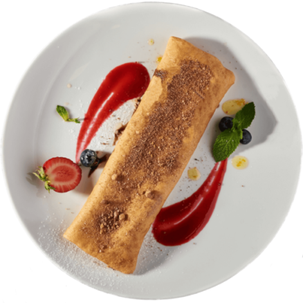 Млинець солодкий з ягідним конфі